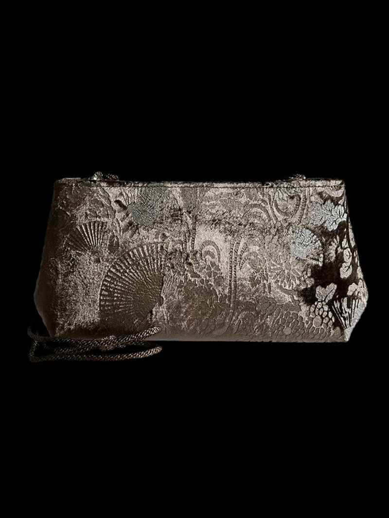 Baguette Бархатная сумка | Pochette | Ventagli Marron Glacé